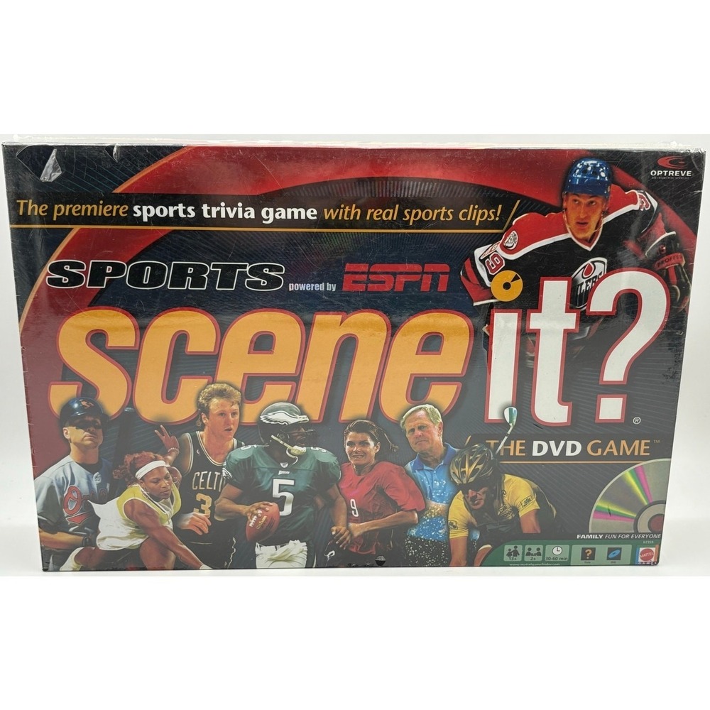 Scene It Sports Powered by ESPN DVD Board Game Sports Trivia Brand New‎ Sealed